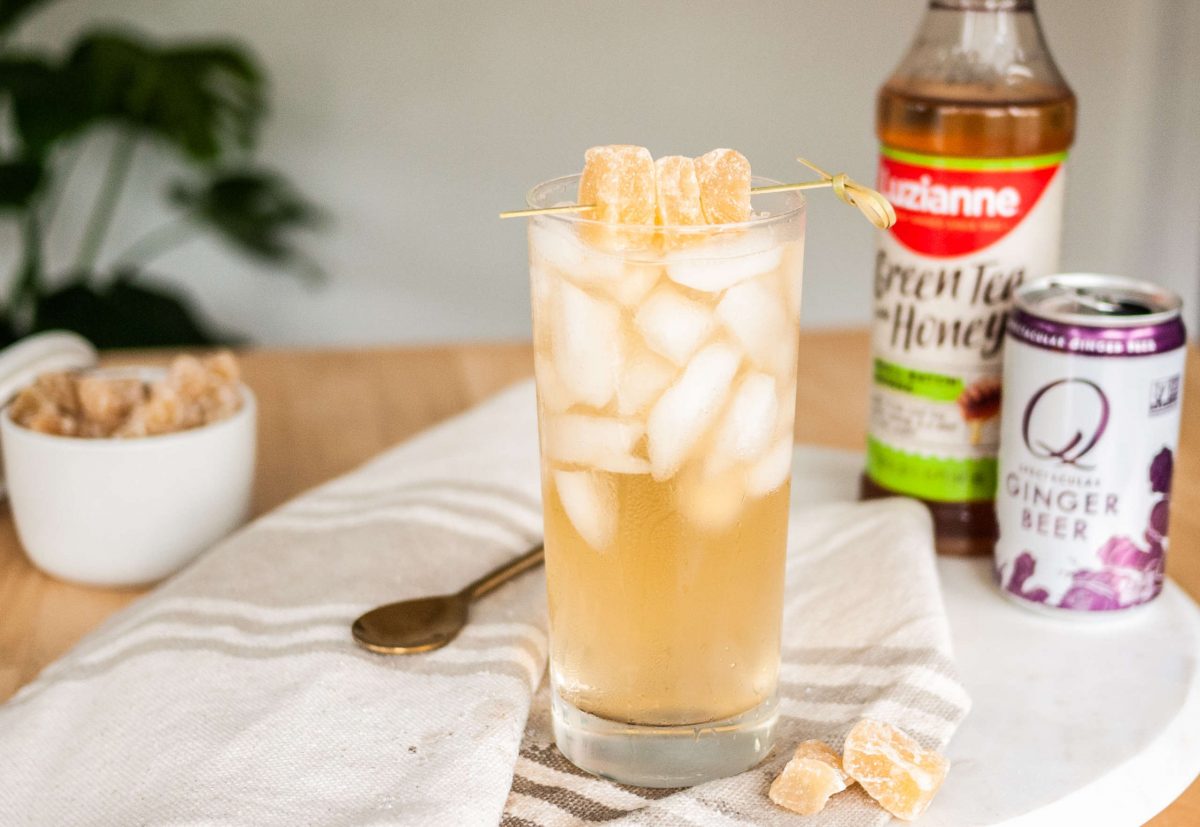 Green Tea & Honey Ginger Fizz Recipe Reily Products