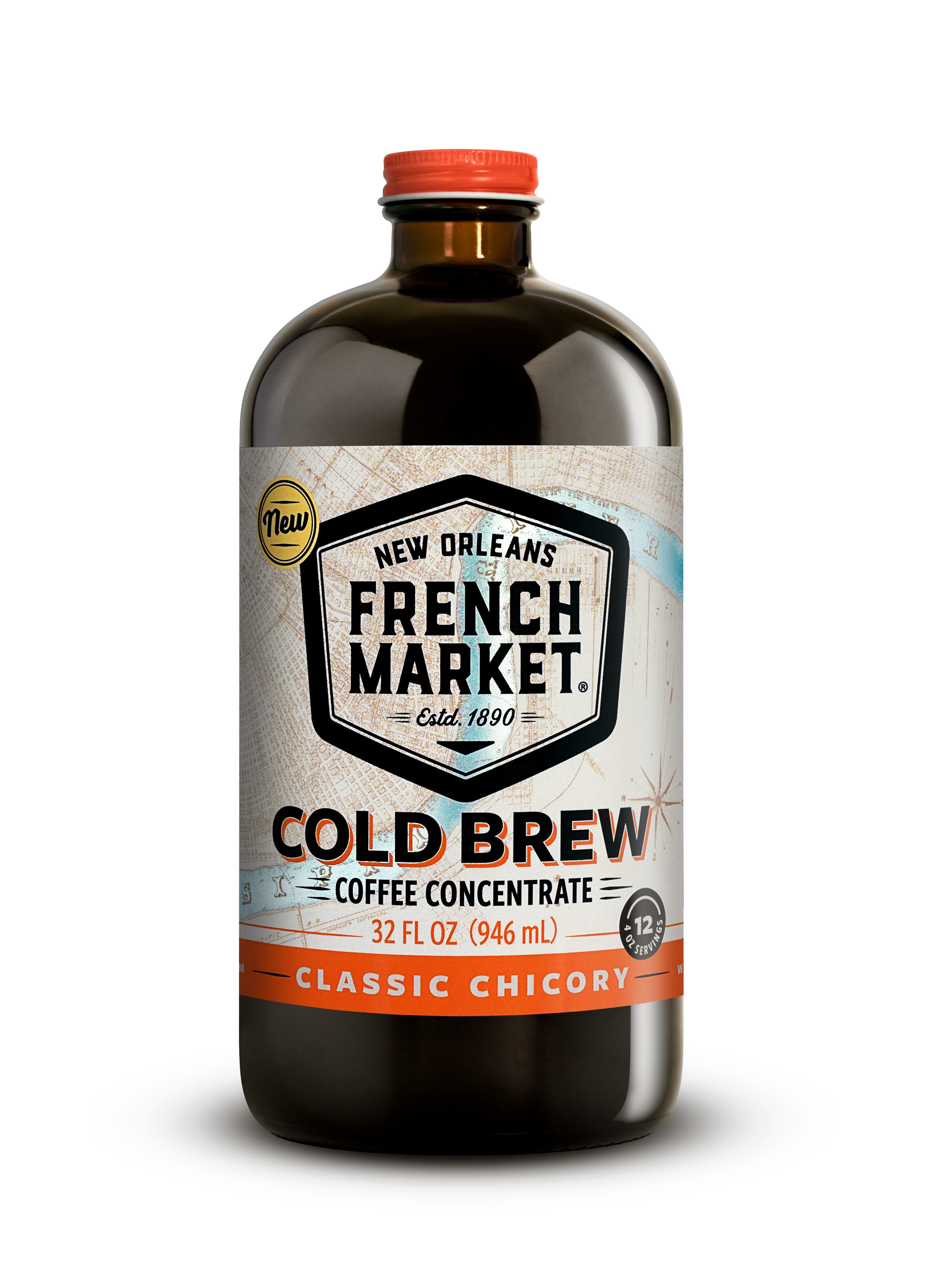 French Market Coffee Cold Brew Concentrate – Classic Chicory - Reily