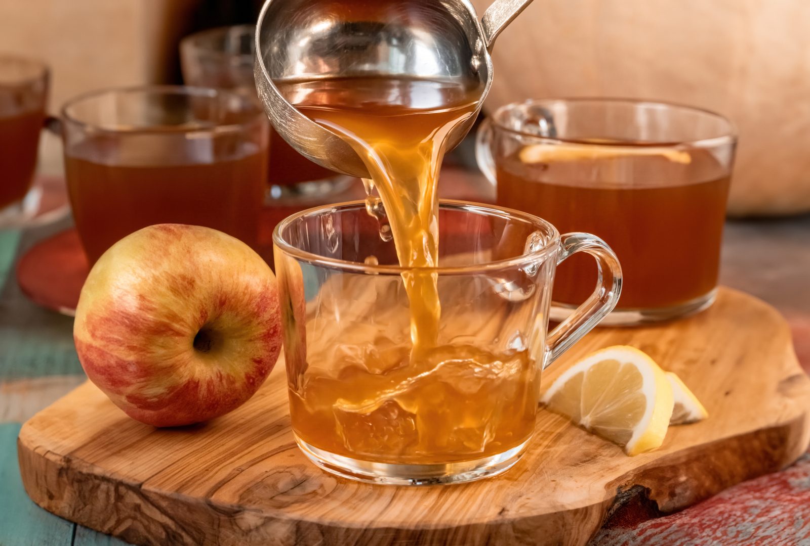 Hot Honey Apple Tea