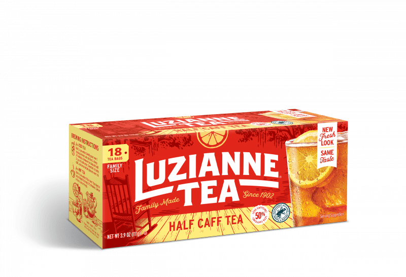 Luzianne Family Size Half Caff Iced Tea Bags 18 Count Reily Products
