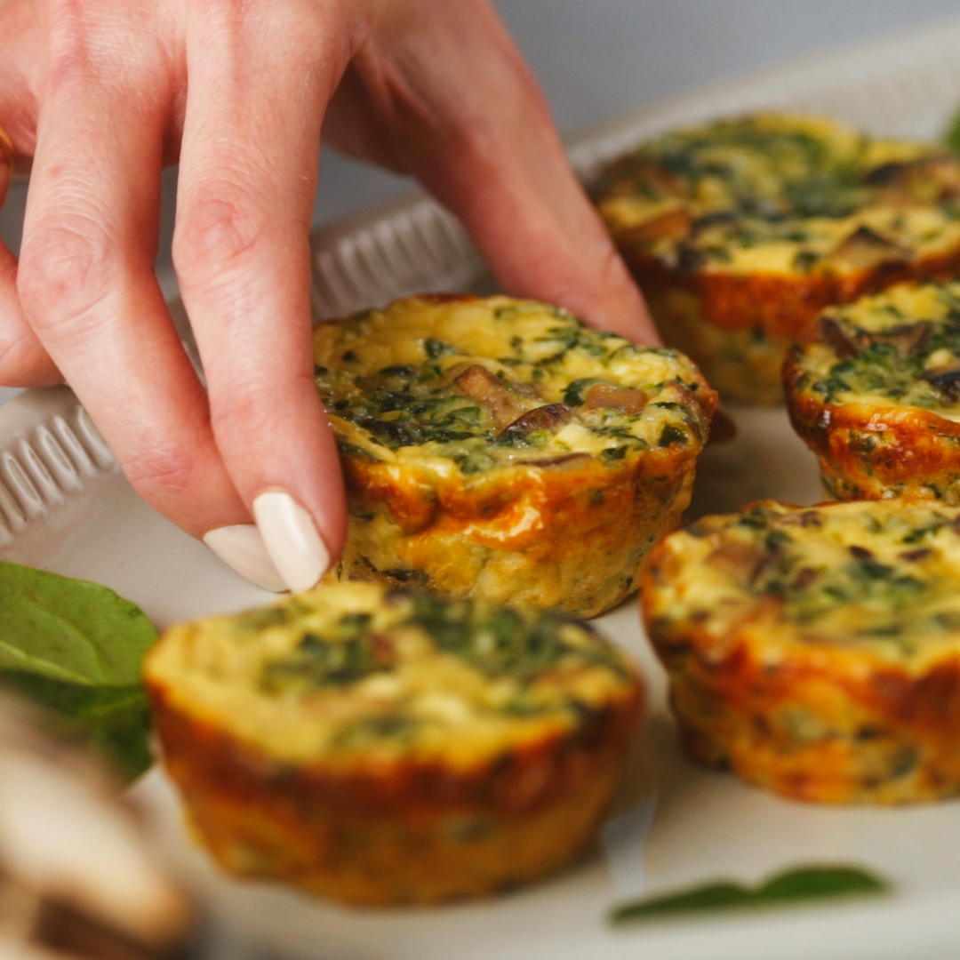 Swans Down Mushroom Spinach And Feta Mini Quiches 1x1 Ratio Thumbnail