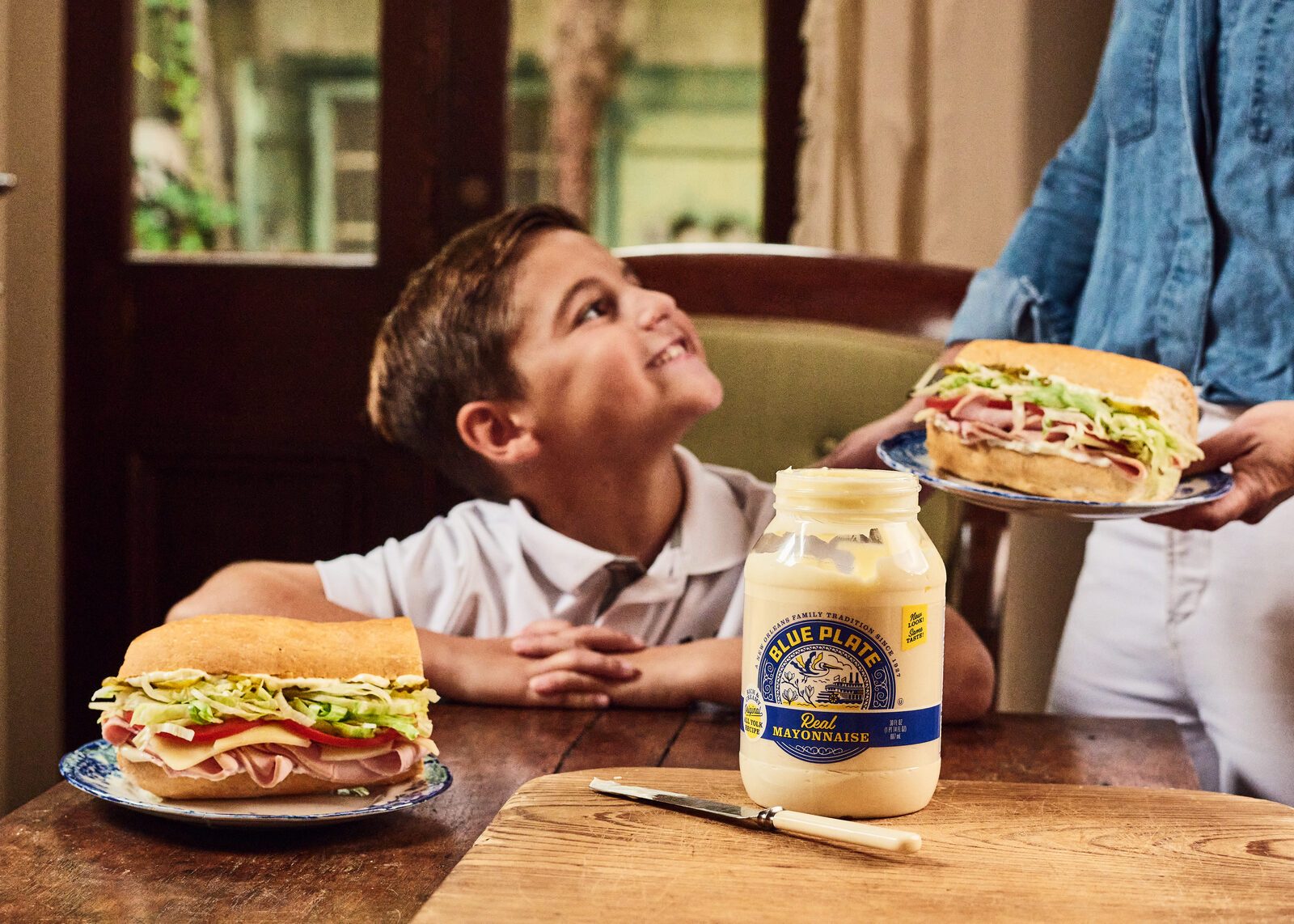 Ham and Swiss Poboy