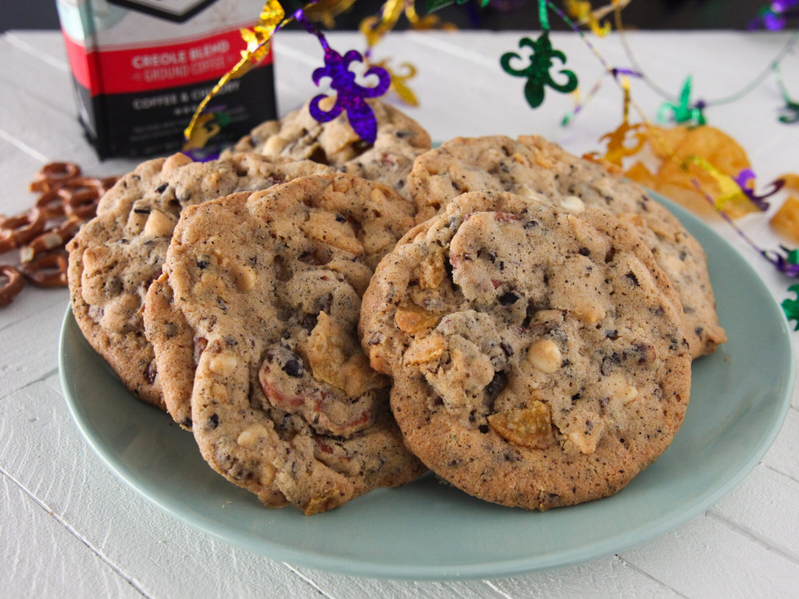 Mardi Gras Compost Cookies