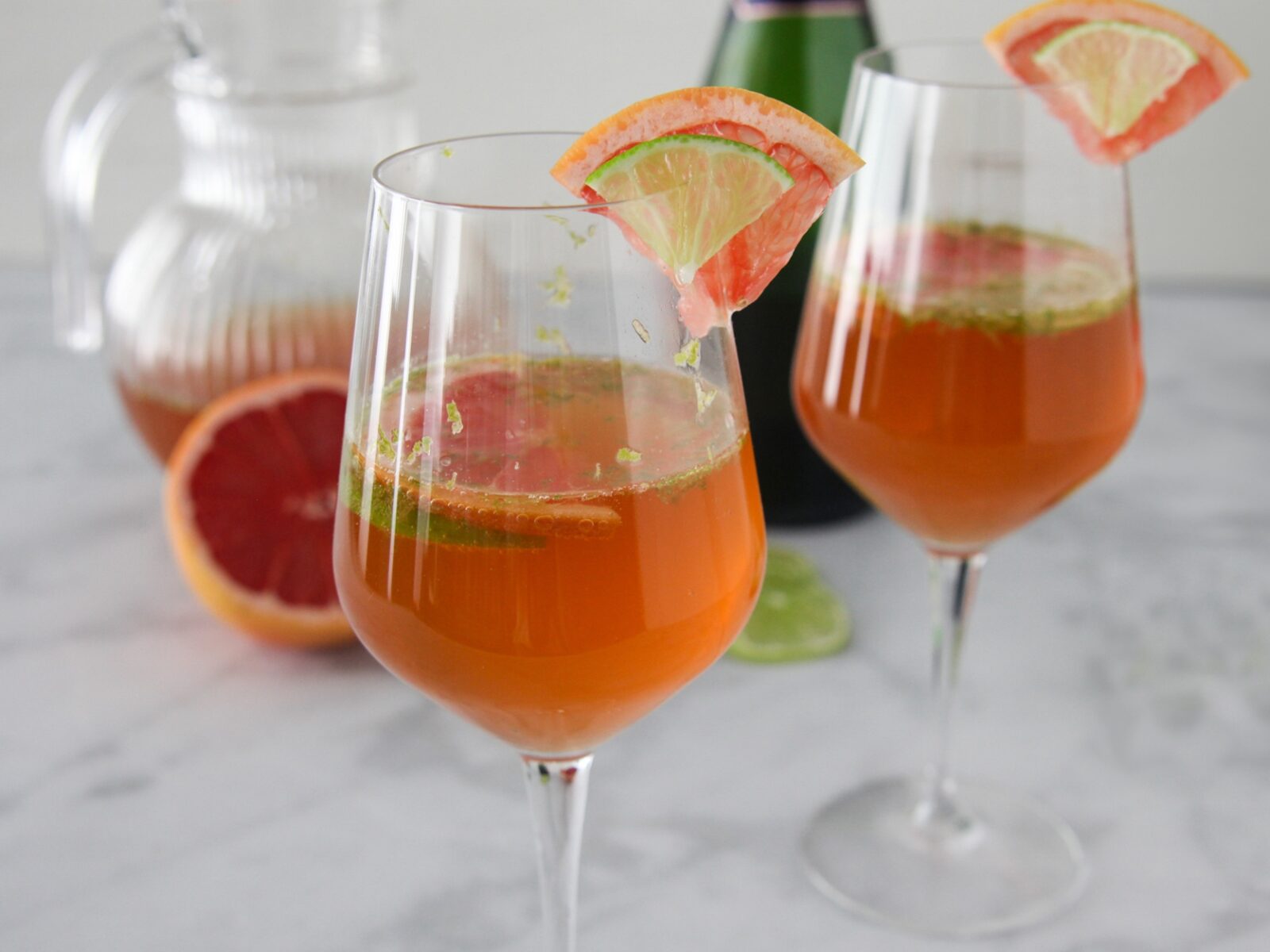 Green Tea and Watermelon Sparkling Sangria