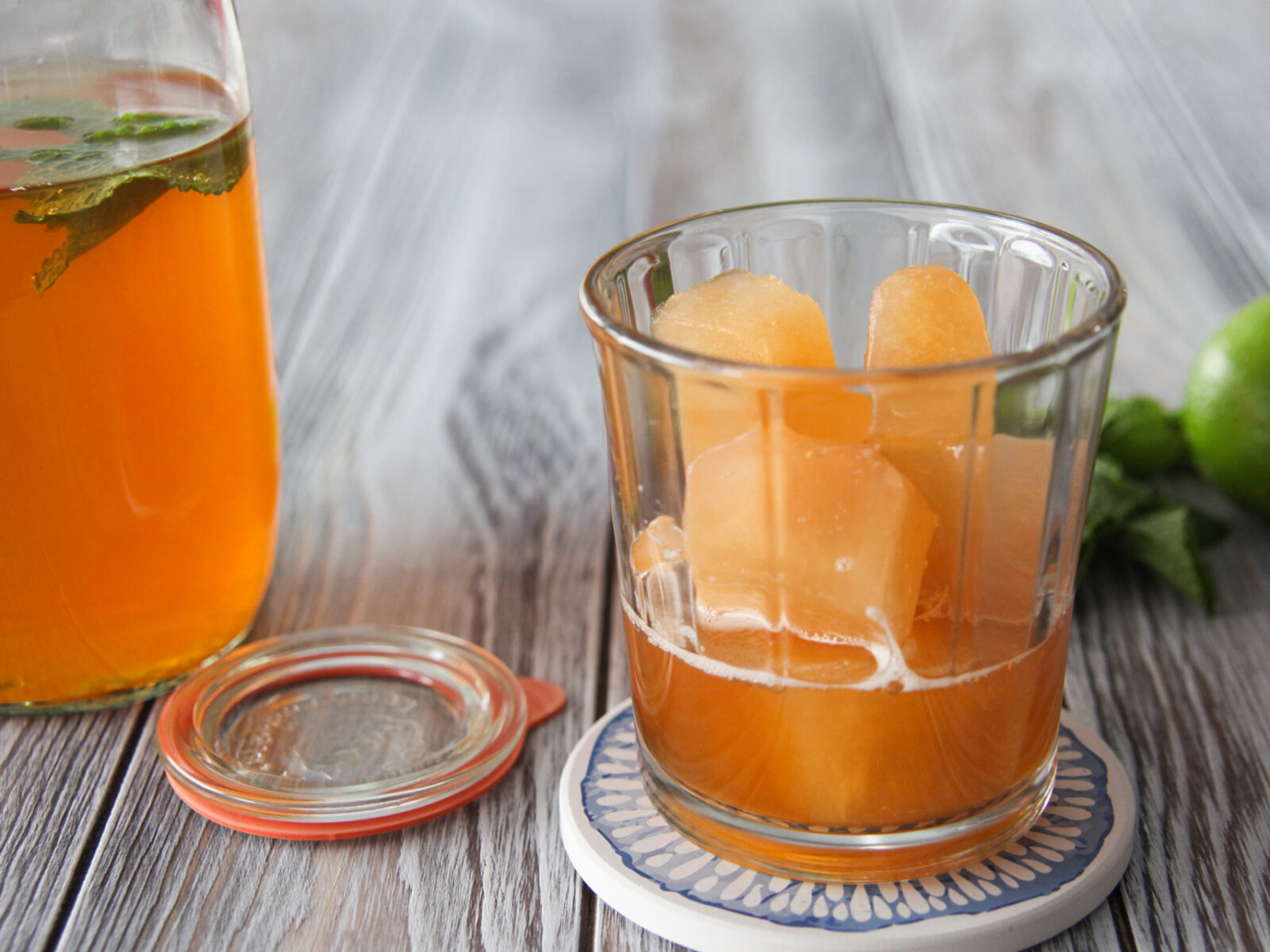Green Tea and Watermelon Spritzer