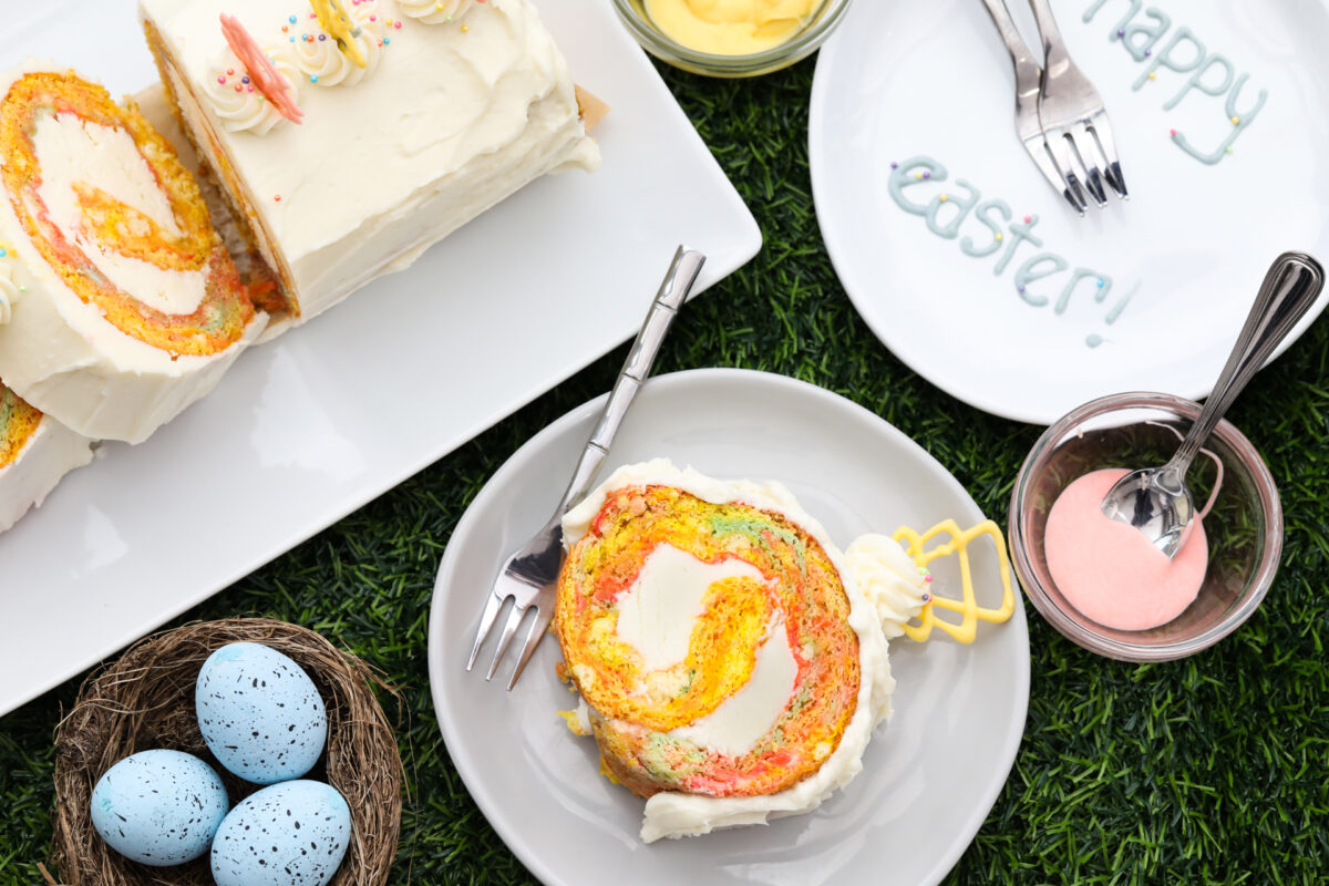 Easter Swiss Roll Cake 1