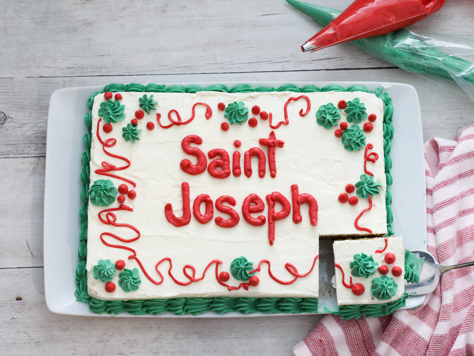 St. Joseph’s Day Sheet Cake