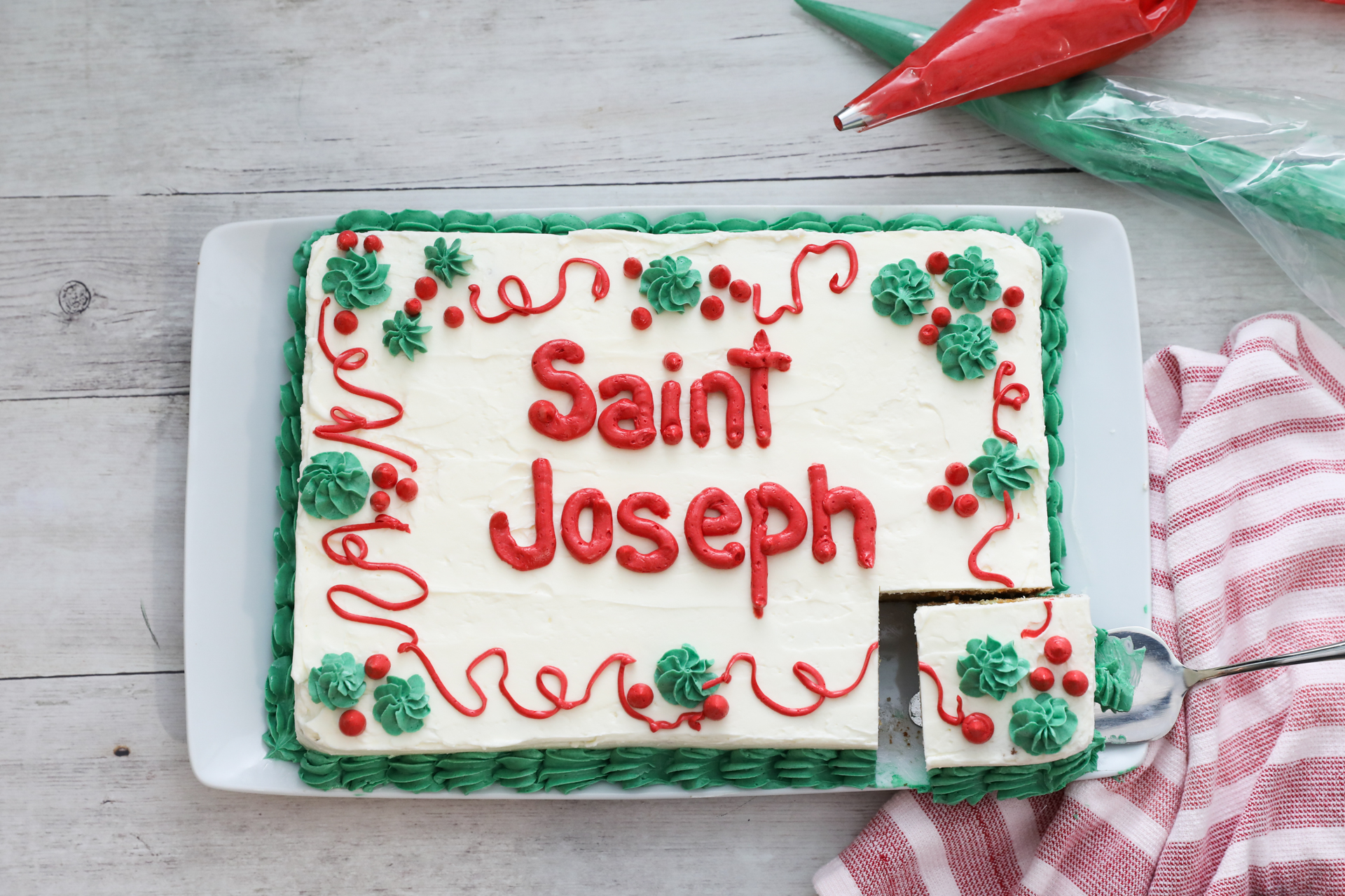 St. Joseph Day Sheet Cake 1
