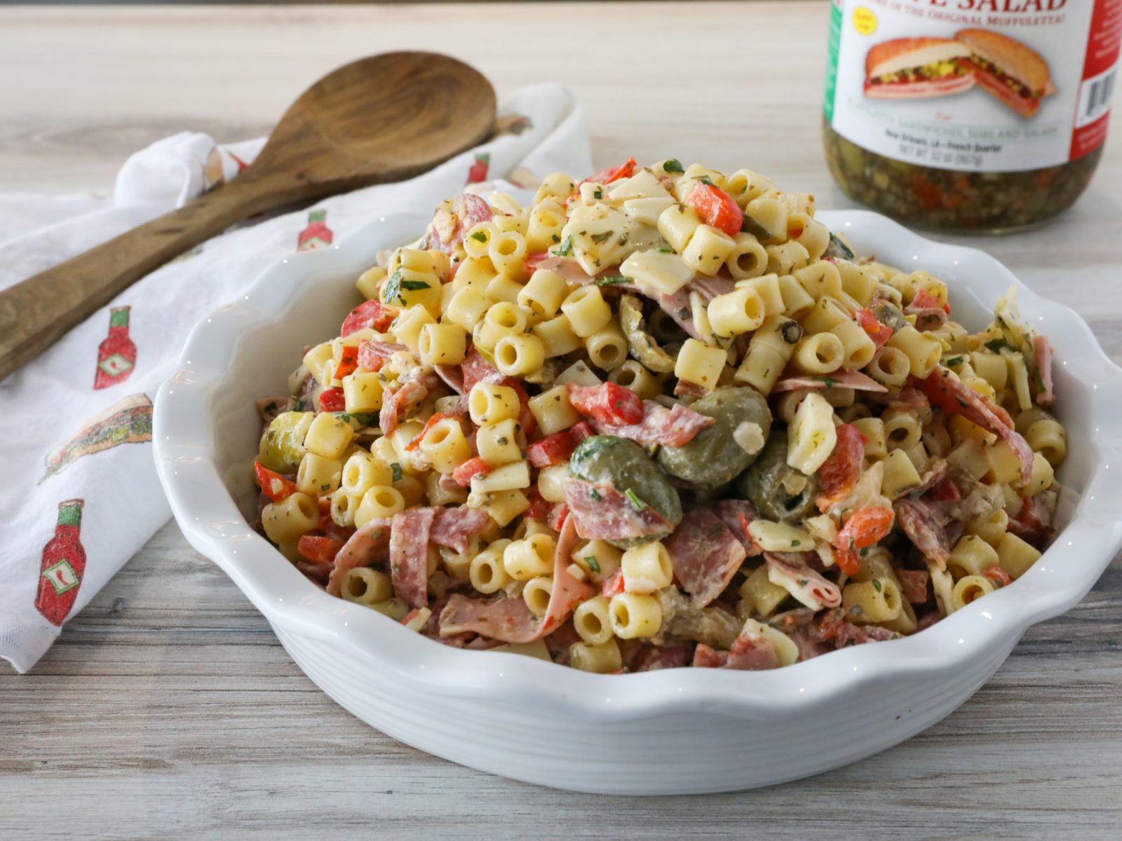 Muffuletta Pasta Salad