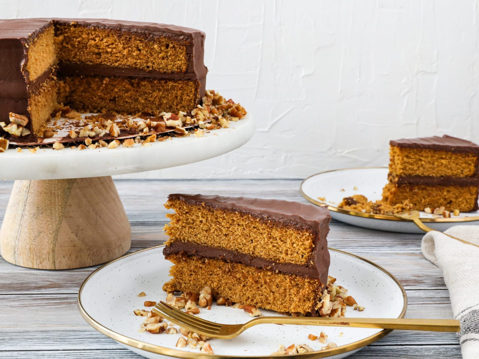 Classic Spice Cake with Mocha Frosting