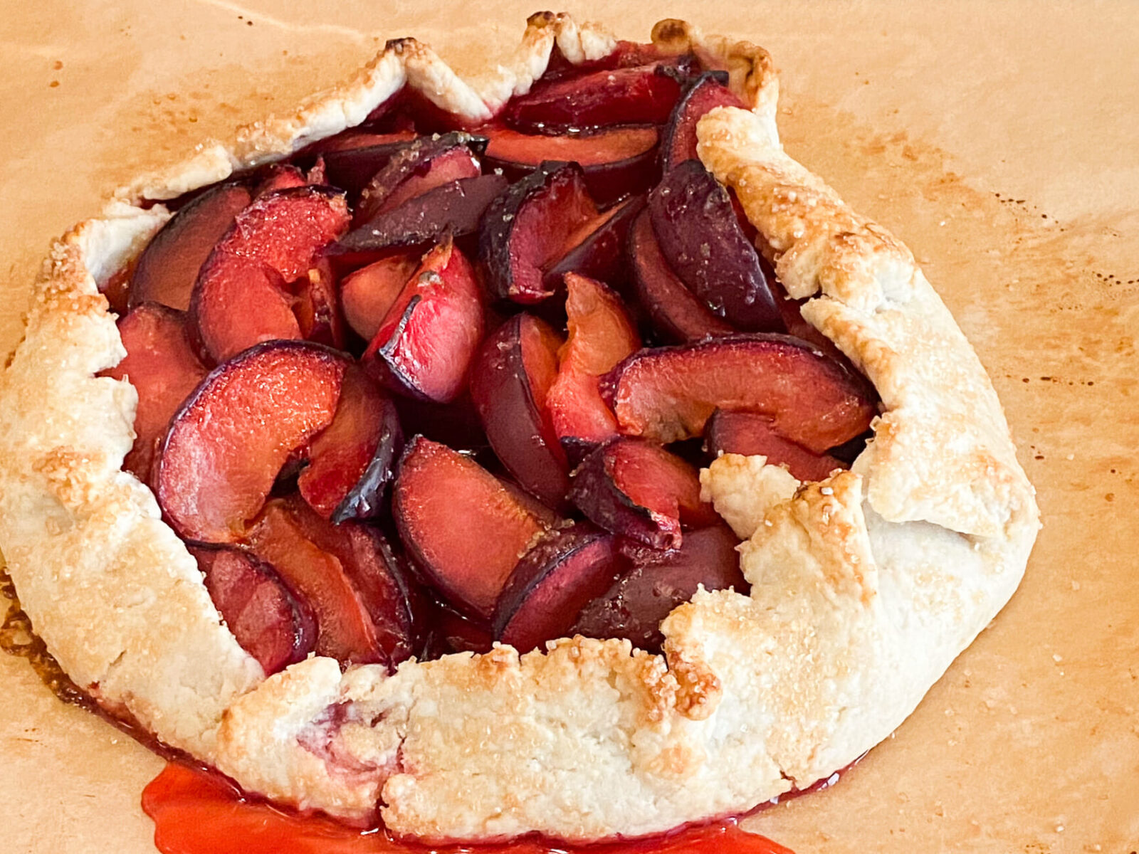 Rustic Plum Tart