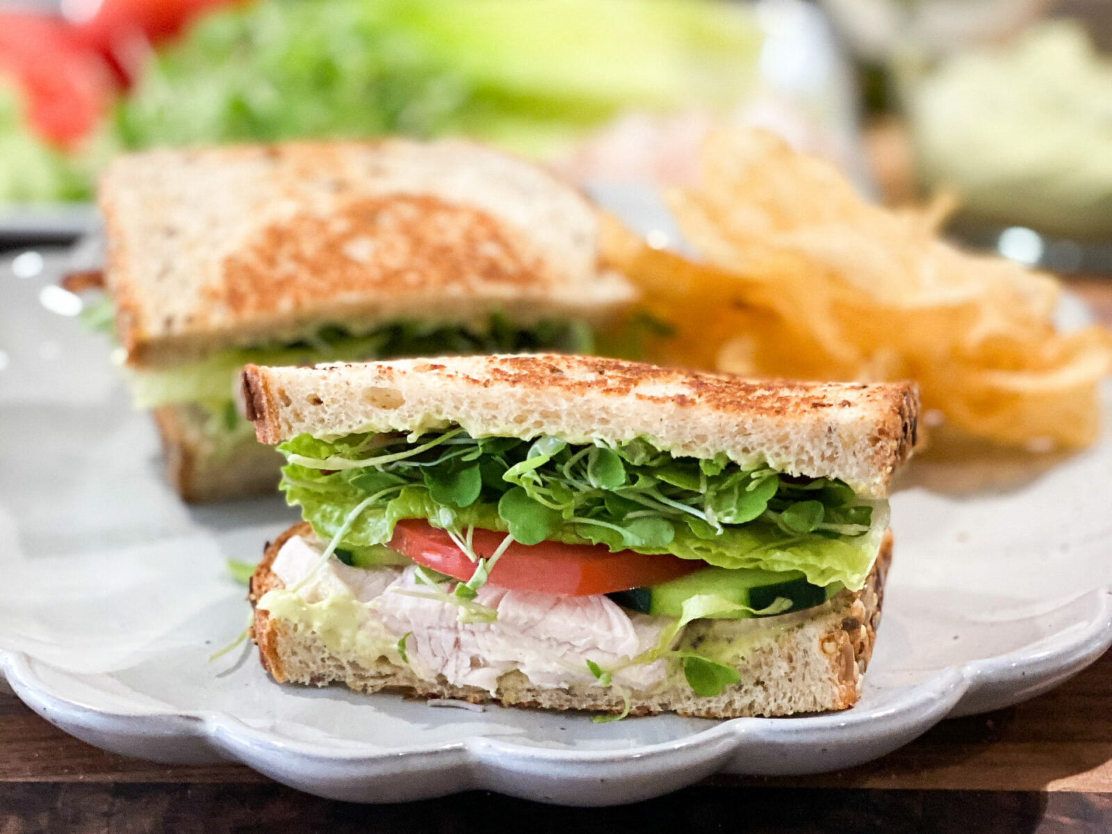 Roasted Turkey California Sandwich