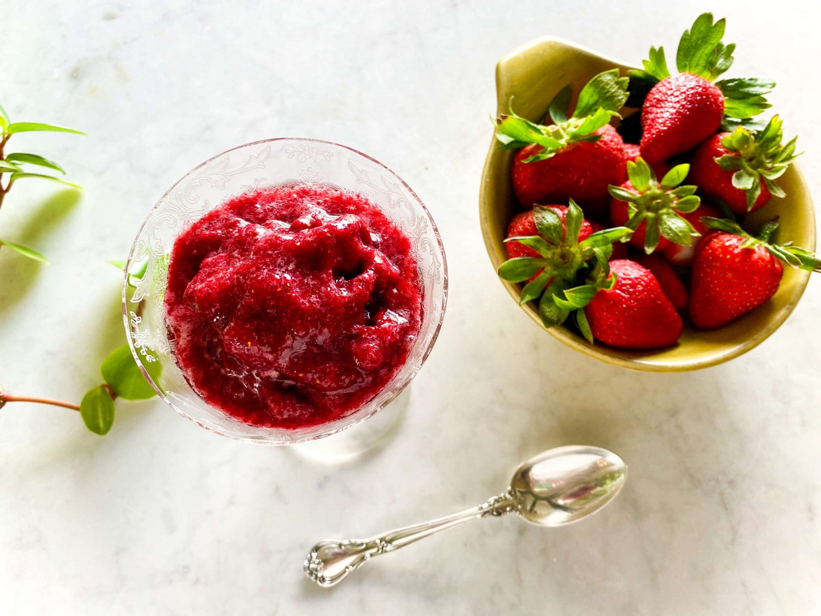 Strawberry Hibiscus Rum Freeze