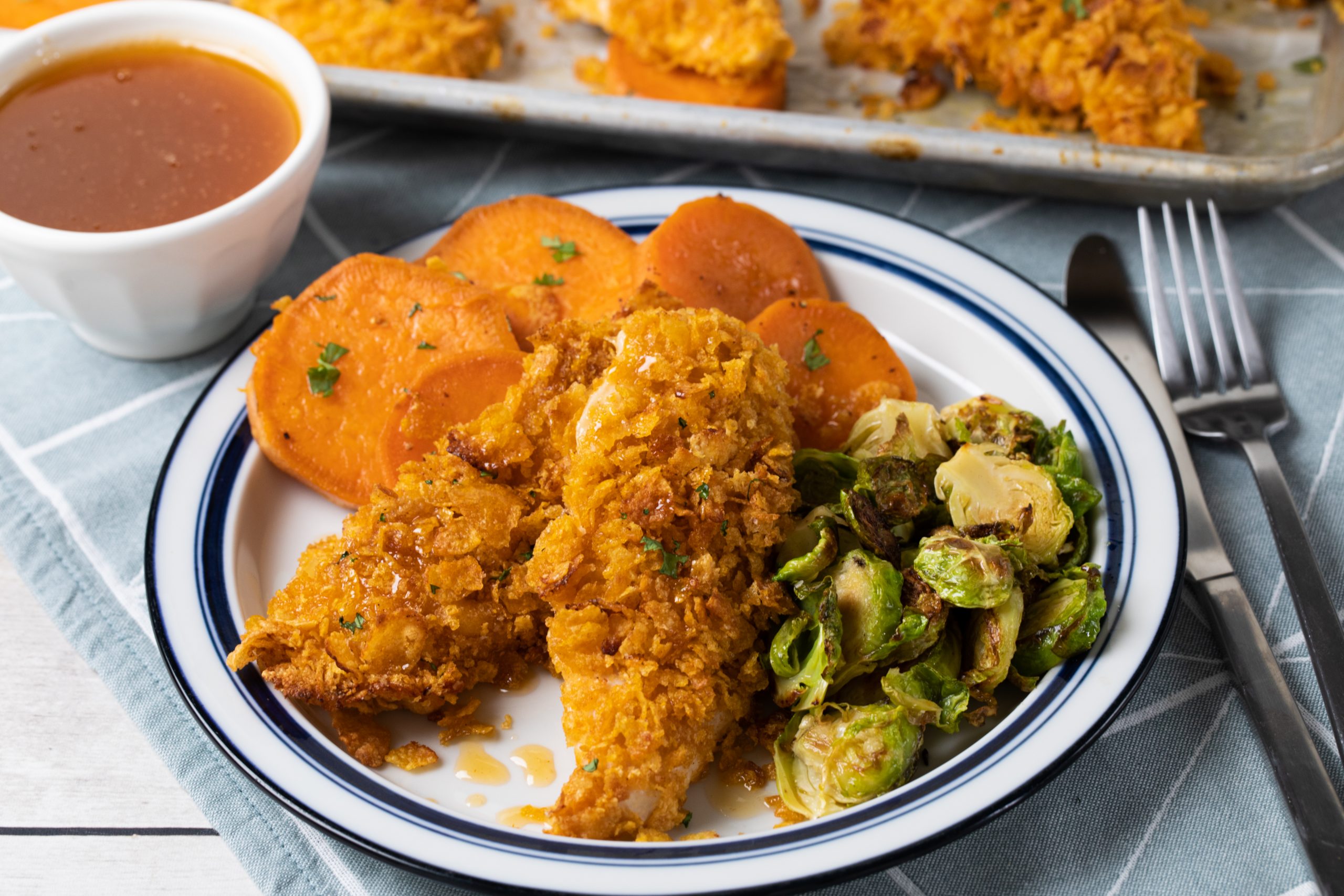 Hot Honey Butter Chicken Sweet Potatoes Scaled 3