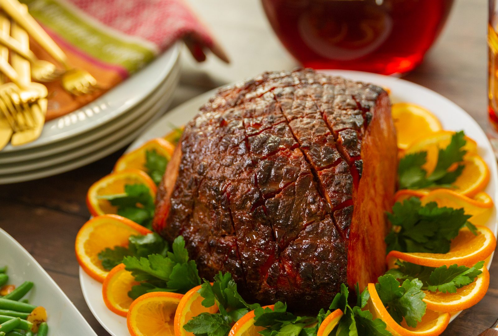 Sweet Tea Glazed Ham