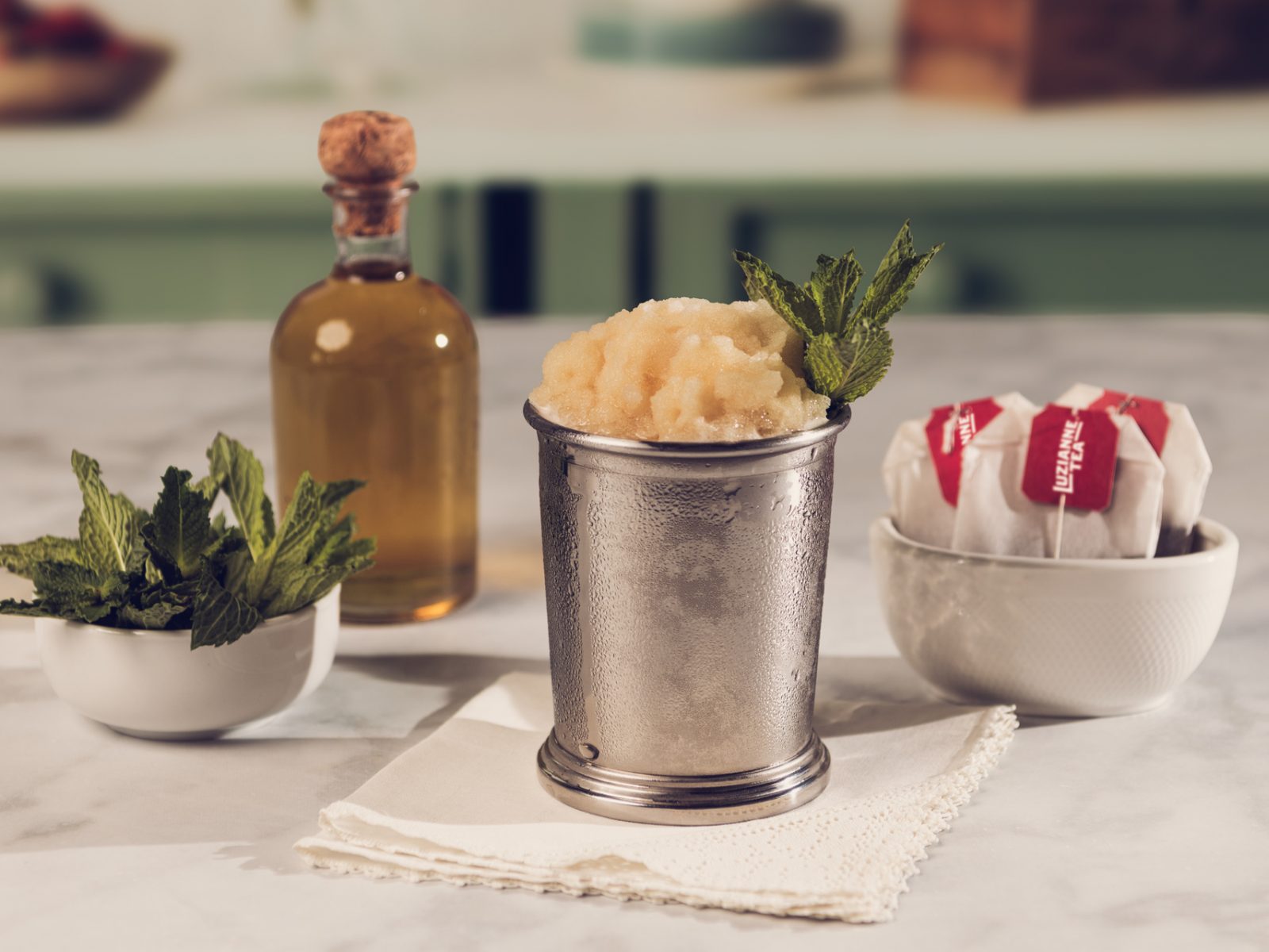 Frozen Sweet Tea Mint Julep