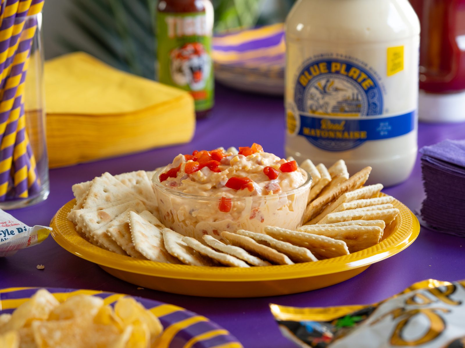 Cheesy Pimento Tiger Dip