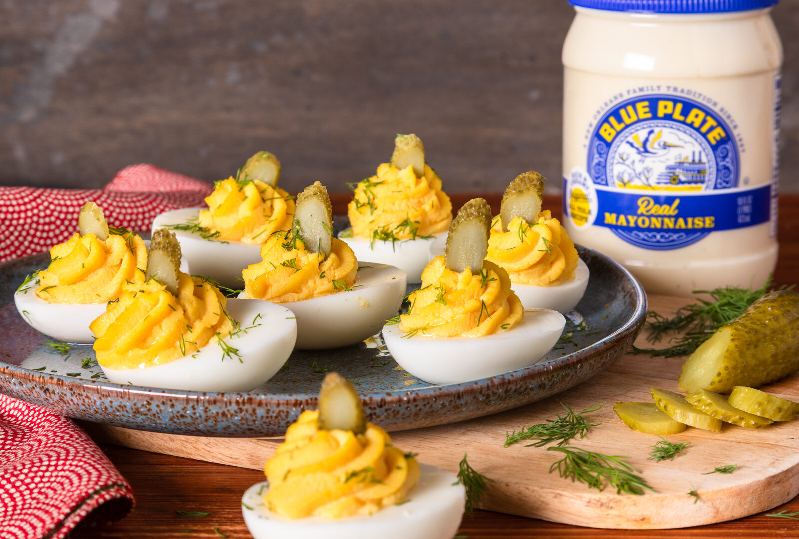 Dill Pickle Deviled Eggs