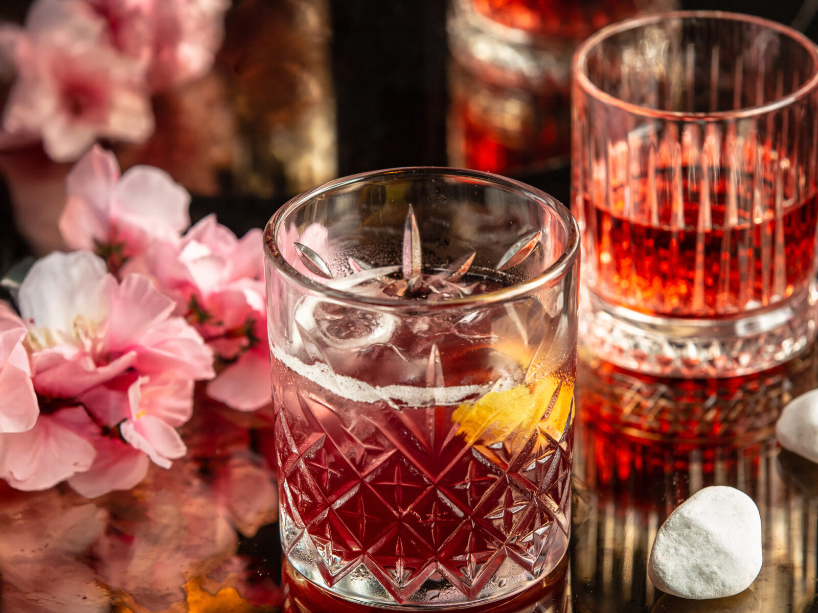 Hibiscus Hush Bourbon & Sweet Tea Cocktail