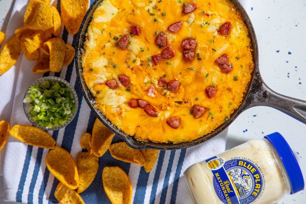 Hot Andouille Cheese Dip 8 26 30 14
